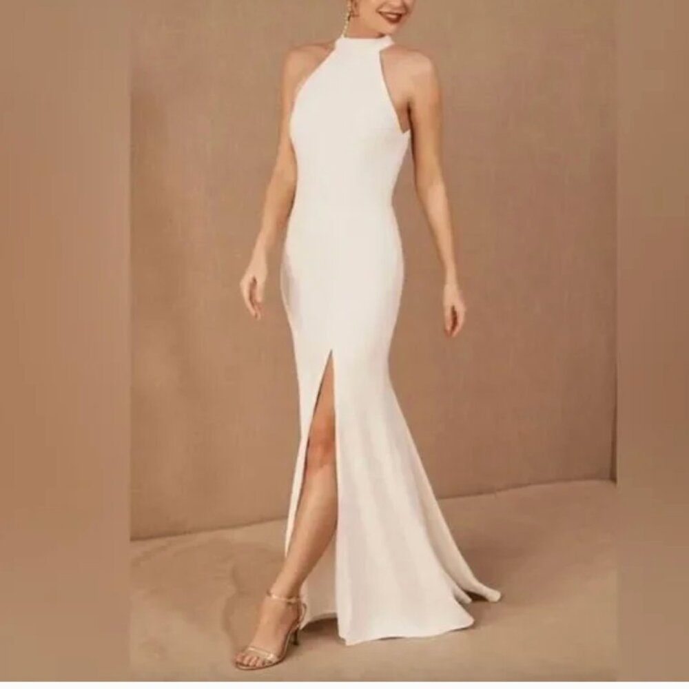 BHLDN Elegant Cream Wedding Dress